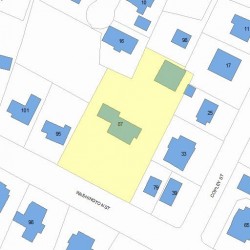 87 Washington St, Newton, MA 02458 plot plan