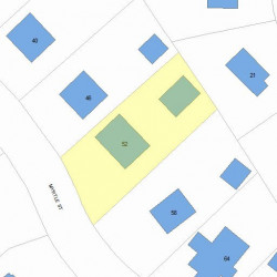 52 Myrtle St, Newton, MA 02465 plot plan