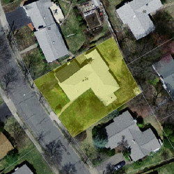 24 Emmons St, Newton, MA 02465 aerial view