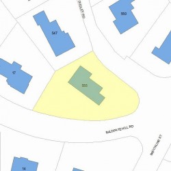 555 Dudley Rd, Newton, MA 02459 plot plan