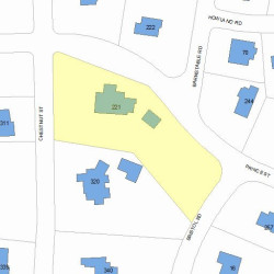 221 Prince St, Newton, MA 02465 plot plan