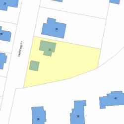 30 Crescent St, Newton, MA 02465 plot plan