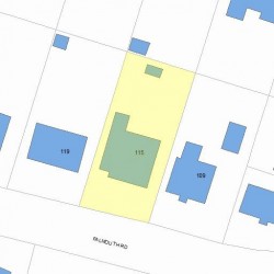 115 Falmouth Rd, Newton, MA 02465 plot plan