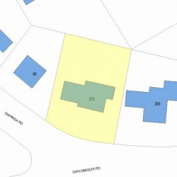 272 Quinobequin Rd, Newton, MA 02468 plot plan