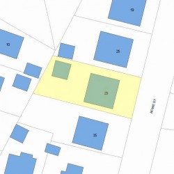 29 Rowe St, Newton, MA 02466 plot plan