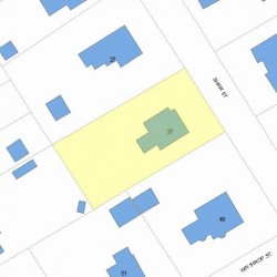 37 Shaw St, Newton, MA 02465 plot plan