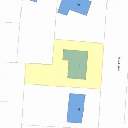 11 Andrew St, Newton, MA 02461 plot plan