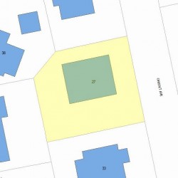 27 Orient Ave, Newton, MA 02459 plot plan