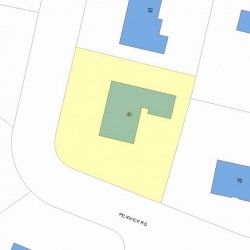 40 Pickwick Rd, Newton, MA 02465 plot plan