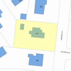 659 Chestnut St, Newton, MA 02468 plot plan