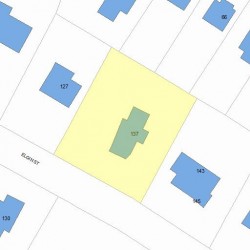 137 Elgin St, Newton, MA 02459 plot plan