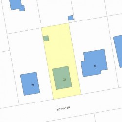 23 Indiana Ter, Newton, MA 02464 plot plan