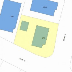 279 Derby St, Newton, MA 02465 plot plan