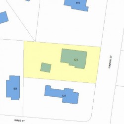 123 Sumner St, Newton, MA 02459 plot plan