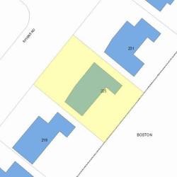 225 Spiers Rd, Newton, MA 02459 plot plan