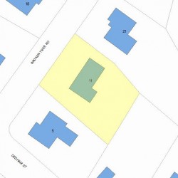 11 Broken Tree Rd, Newton, MA 02459 plot plan