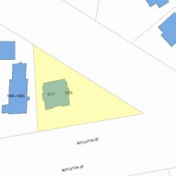 1075 Boylston St, Newton, MA 02461 plot plan