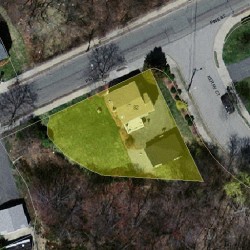 82 Pine St, Newton, MA 02466 aerial view