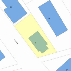 65 Taft Ave, Newton, MA 02465 plot plan