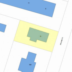 19 Baldwin St, Newton, MA 02458 plot plan