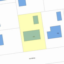 177 Oliver Rd, Newton, MA 02468 plot plan