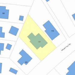 121 Walnut Hill Rd, Newton, MA 02461 plot plan