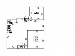 859 Dedham St, Newton, MA 02459 floor plan