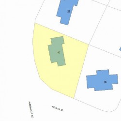 40 Albemarle Rd, Newton, MA 02460 plot plan