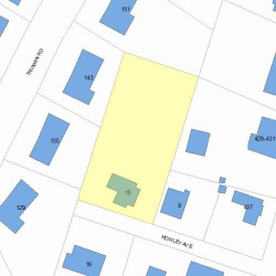 15 Howley Ave, Newton, MA 02459 plot plan