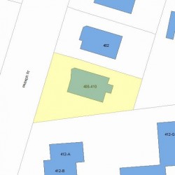 410 Parker St, Newton, MA 02459 plot plan
