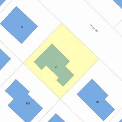 21 Rose Dr, Newton, MA 02465 plot plan