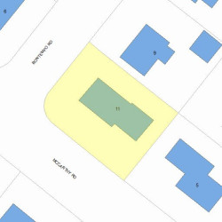 11 Mccarthy Rd, Newton, MA 02459 plot plan