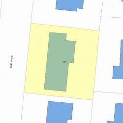 133 Evelyn Rd, Newton, MA 02468 plot plan