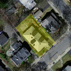 33 Brewster Rd, Newton, MA 02461 aerial view