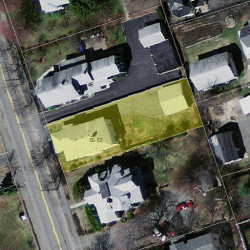 50 Elm St, Newton, MA 02465 aerial view