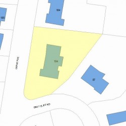 194 Grant Ave, Newton, MA 02459 plot plan