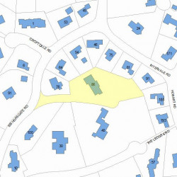 86 Bishopsgate Rd, Newton, MA 02459 plot plan