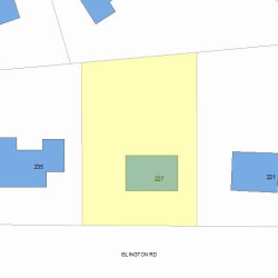 227 Islington Rd, Newton, MA 02466 plot plan