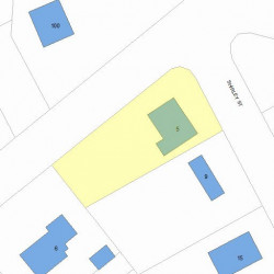 5 Shirley St, Newton, MA 02465 plot plan