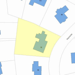 56 Evelyn Rd, Newton, MA 02468 plot plan