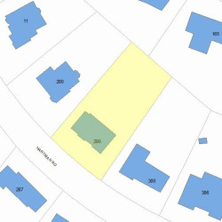 290 Hartman Rd, Newton, MA 02459 plot plan