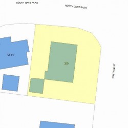 359 Waltham St, Newton, MA 02465 plot plan