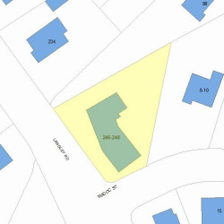 246 Langley Rd, Newton, MA 02459 plot plan