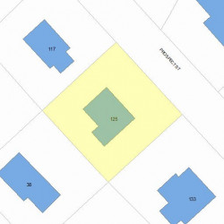 125 Prospect St, Newton, MA 02465 plot plan