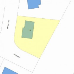 110 Nardell Rd, Newton, MA 02459 plot plan