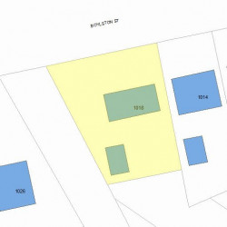 1018 Boylston St, Newton, MA 02461 plot plan