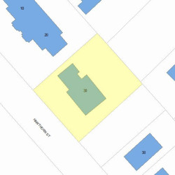 30 Hawthorn St, Newton, MA 02458 plot plan