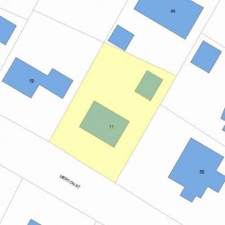 11 Merton St, Newton, MA 02458 plot plan