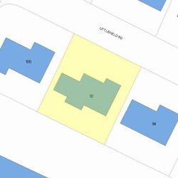 92 Littlefield Rd, Newton, MA 02459 plot plan