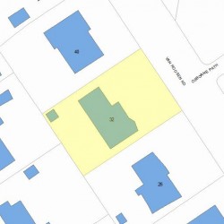 32 Van Roosen Rd, Newton, MA 02459 plot plan